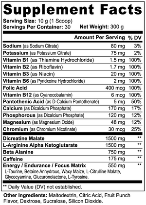 PRE-WORKOUT (MEDIUM STIM)